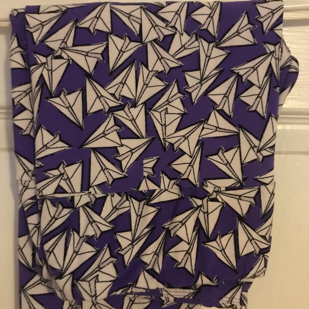 Lularoe TC paperplane leggings